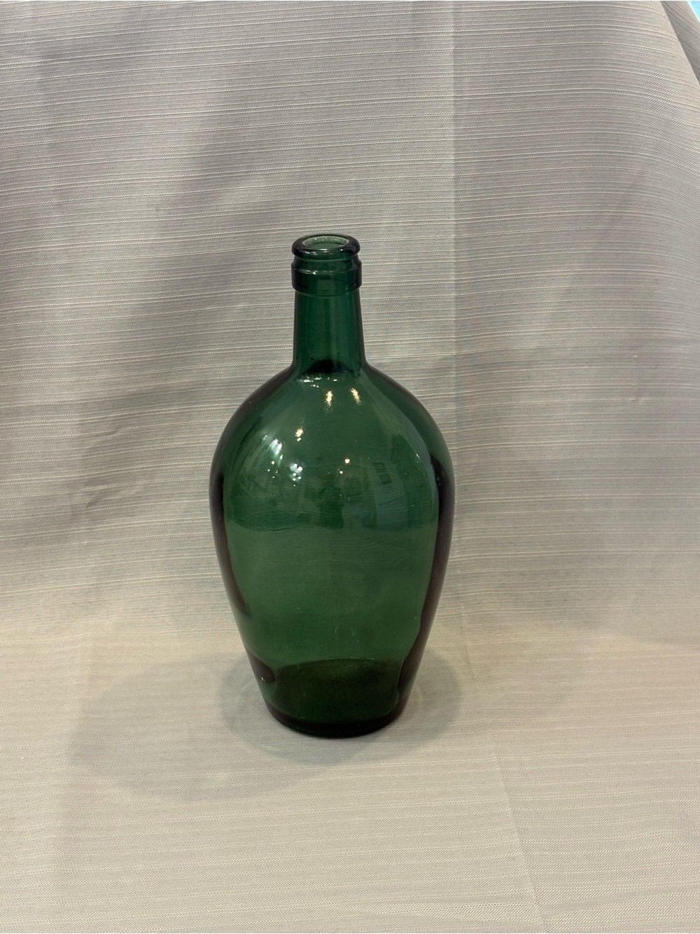 Vintage Green Glass Demijohn